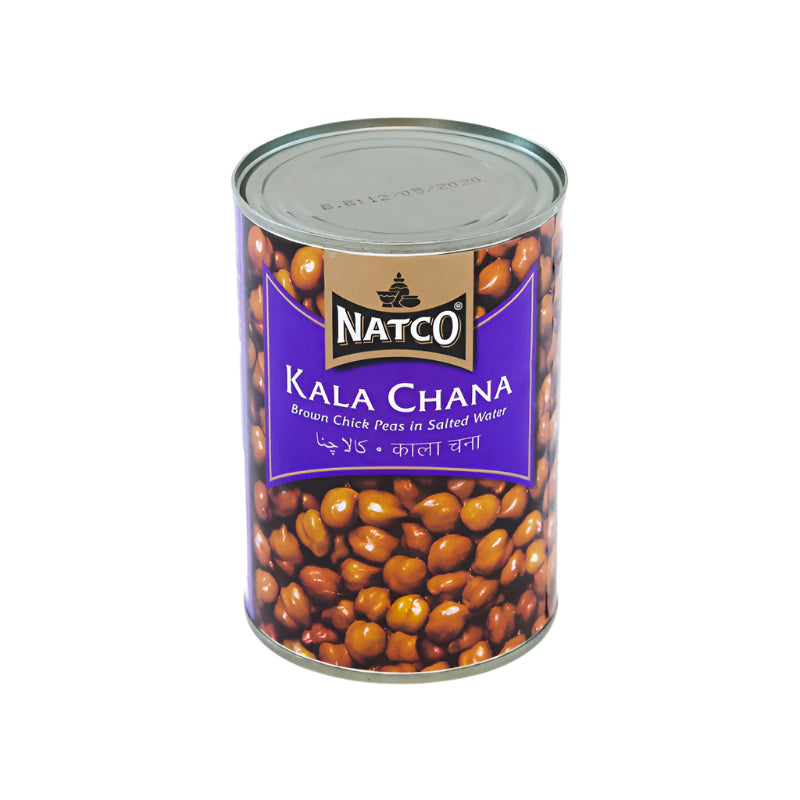 Natco Brown Chick Peas (Boiled Kala Chana) Can 400g – Zingox Foods UK