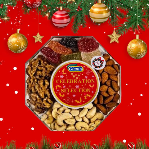 Christmas Nuts,Dried Fruit And Sweets Gift Tray