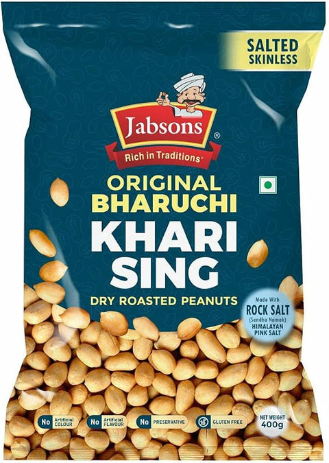 Jabsons Roasted Peanut Khari Sing Skinless 400gm