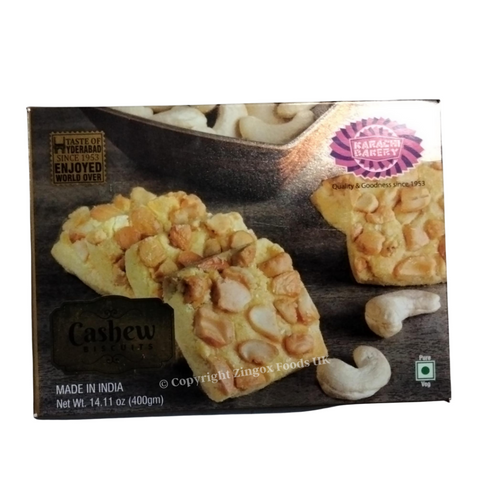 Karachi Cashew Biscuits 400gm - Zingox Foods UK