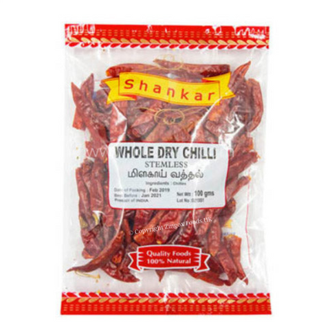 Shankar Whole Dry Chilli 100g