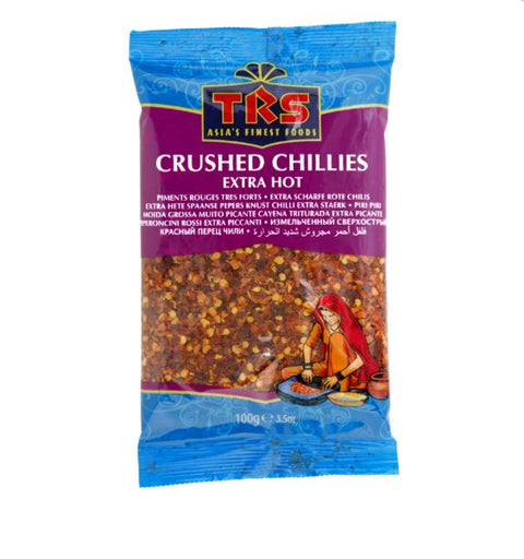 TRS Extra Hot Crushed Red Chillies 100gm