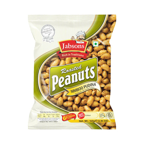 Jabsons Roasted Peanut Nimboo Pudina 140gm