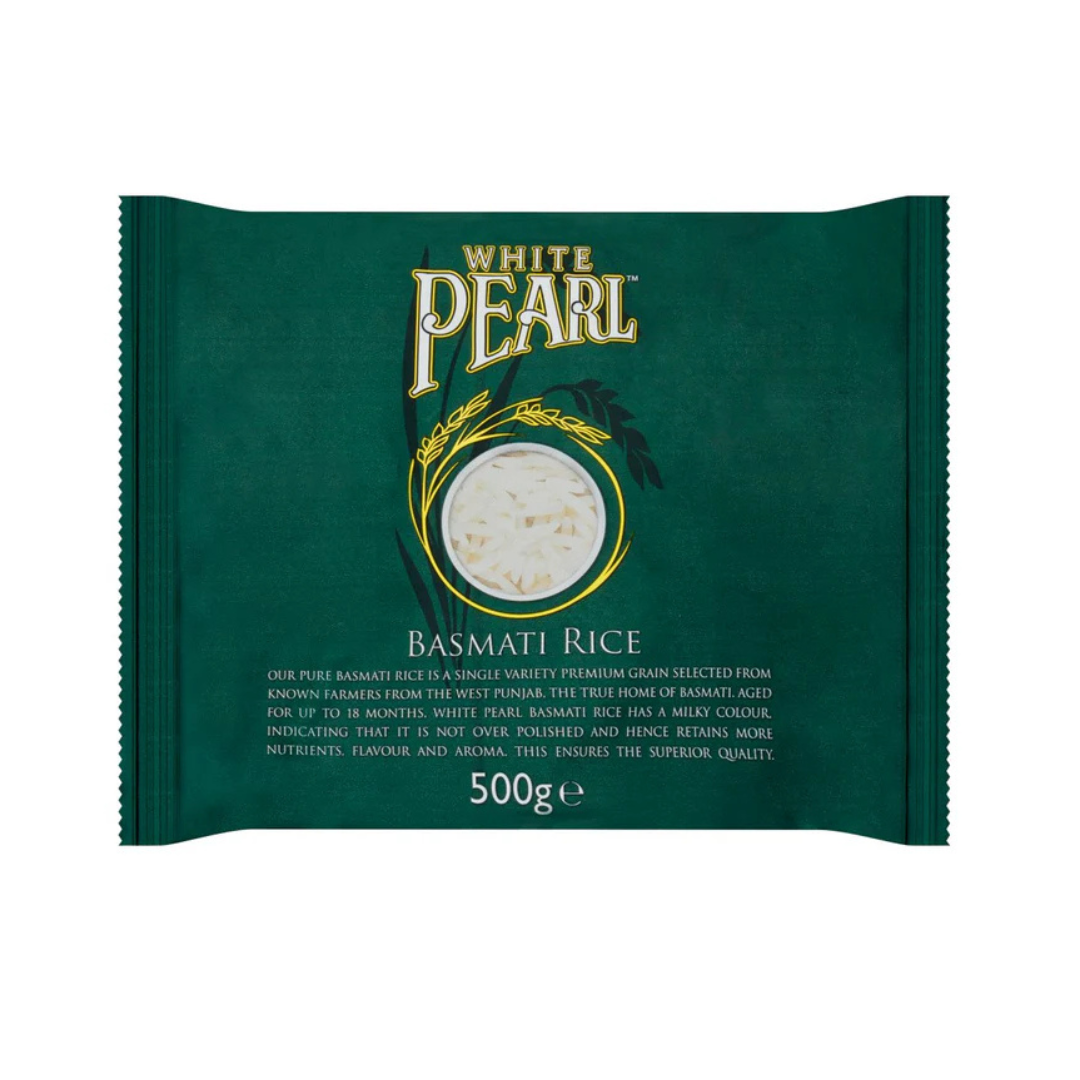 White Pearl Basmati Rice 500g – Zingox Foods UK