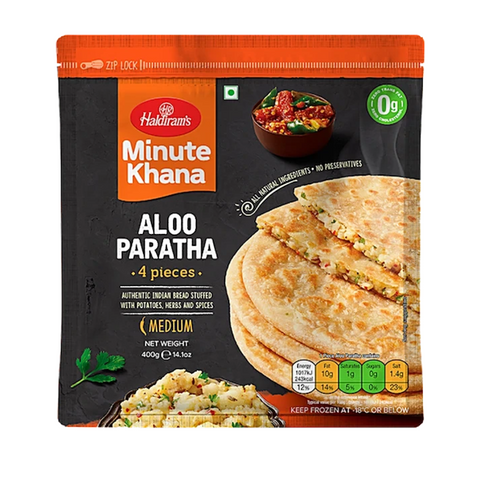 Haldiram's Minute Khana Aloo Paratha Medium 4s 400g