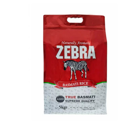 Zebra Basmati Rice 5kg - Zingox Foods UK