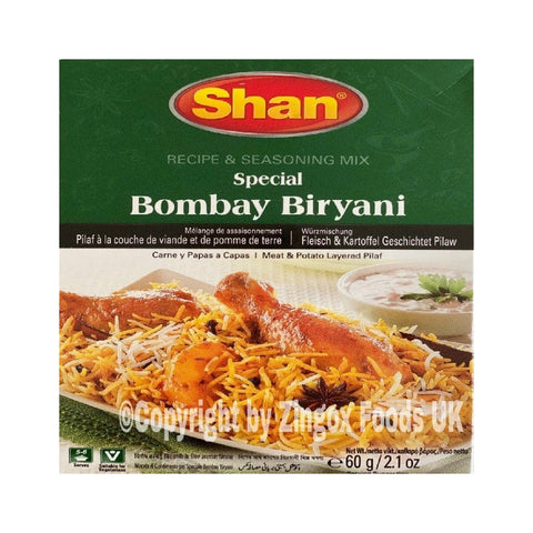 Shan Bombay Biryani Masala 60g - Zingox Foods UK