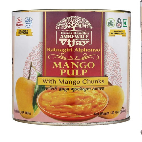 Desai Bandhu Alphonso Mango Pulp with Chunks 850g