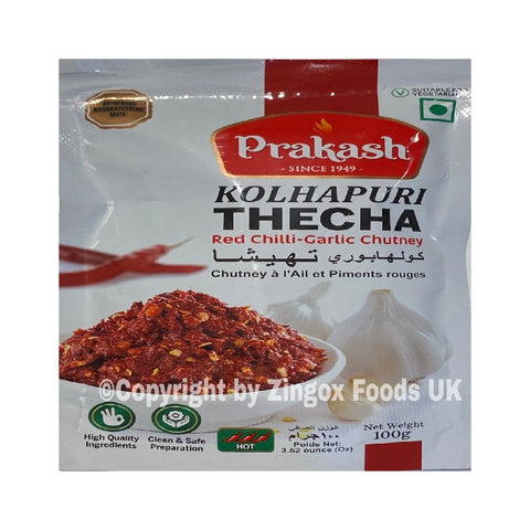 Prakash Kolhapuri Thecha 100g - Zingox Foods UK