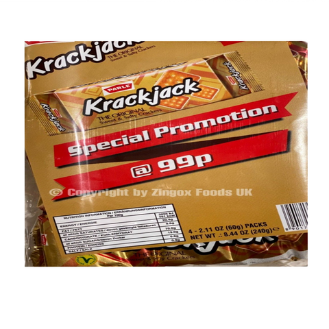 Parle Krackjack Biscuits (Pack of 4) - Zingox Foods UK