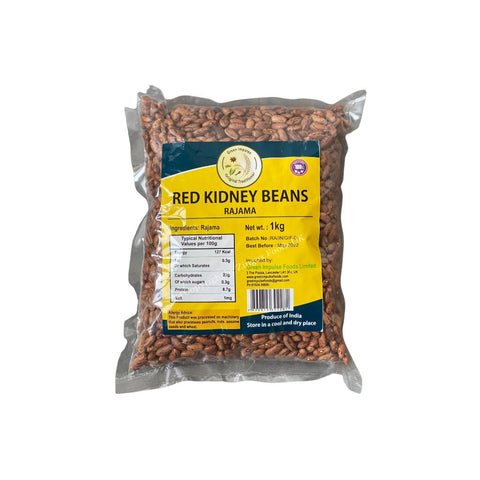 GI Red Kidney Beans (Rajma) 1kg - Zingox Foods UK