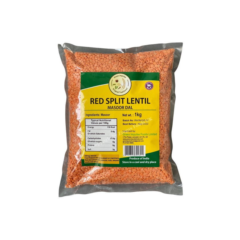 GI Red Split Lentils 1kg – Zingox Foods UK