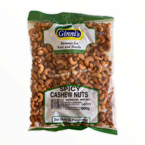 Ginni's Spicy Cashew Nuts 600g