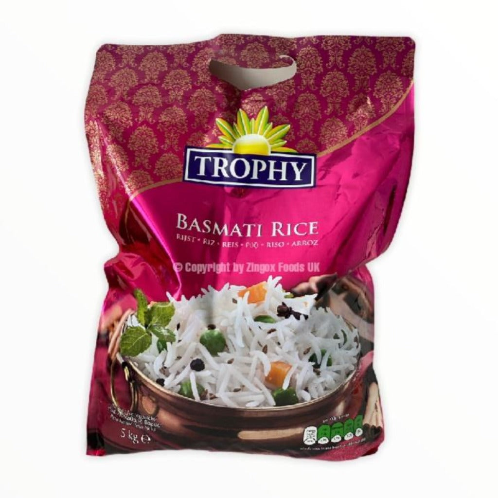 Trophy Basmati Rice 5kg – Zingox Foods UK