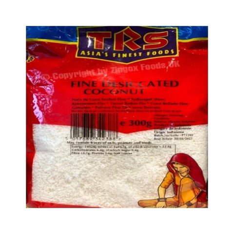 TRS  Fine Desiccated Coconut  300g - Zingox Foods UK