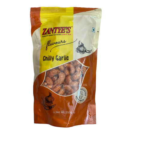 Zantye's Cashews Chilly Garlic Flavour 250g