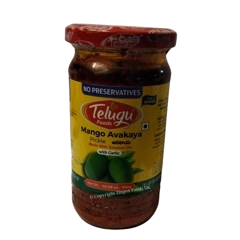 Telugu Mango Avakaya with Garlic Pickle 300g