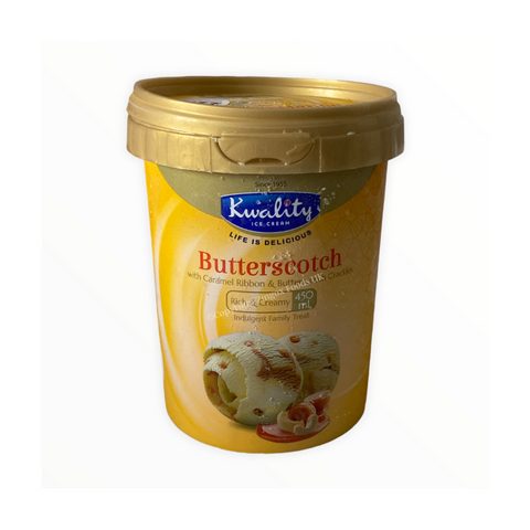 Kwality Butterscotch Ice Cream 450ml