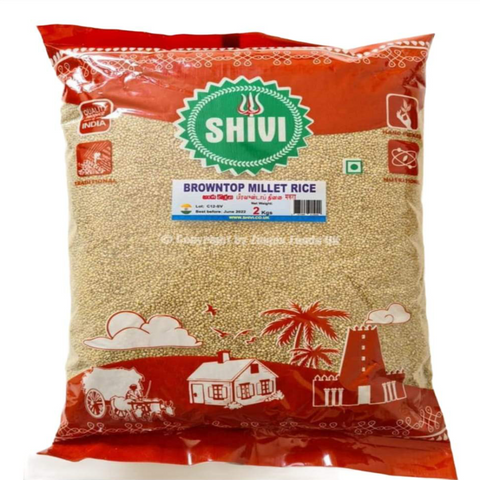 Shivi BrownTop Millets 2kg - Zingox Foods UK