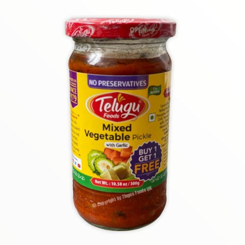 Telugu Foods Mixed Vegetable Pickle 300g