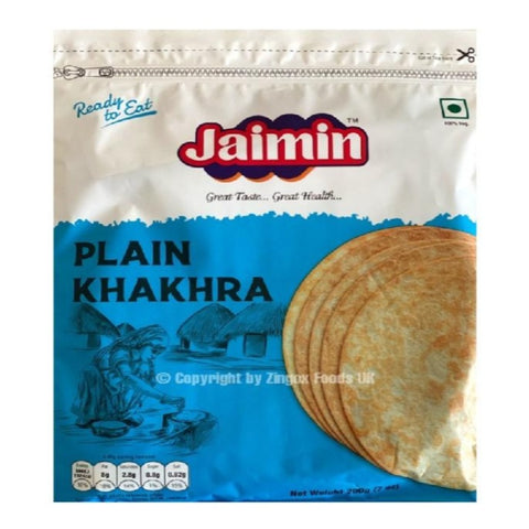 Jaimin Plain Khakhra 200g - Zingox Foods UK